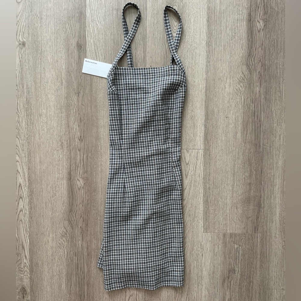 Reformation Vintage Plaid Dress XS